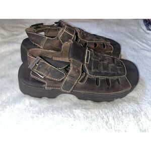 Skechers Shoes VTG Y2K 90s Jammers Sandals Womens Sz 8 Fisherman Chunky Platform